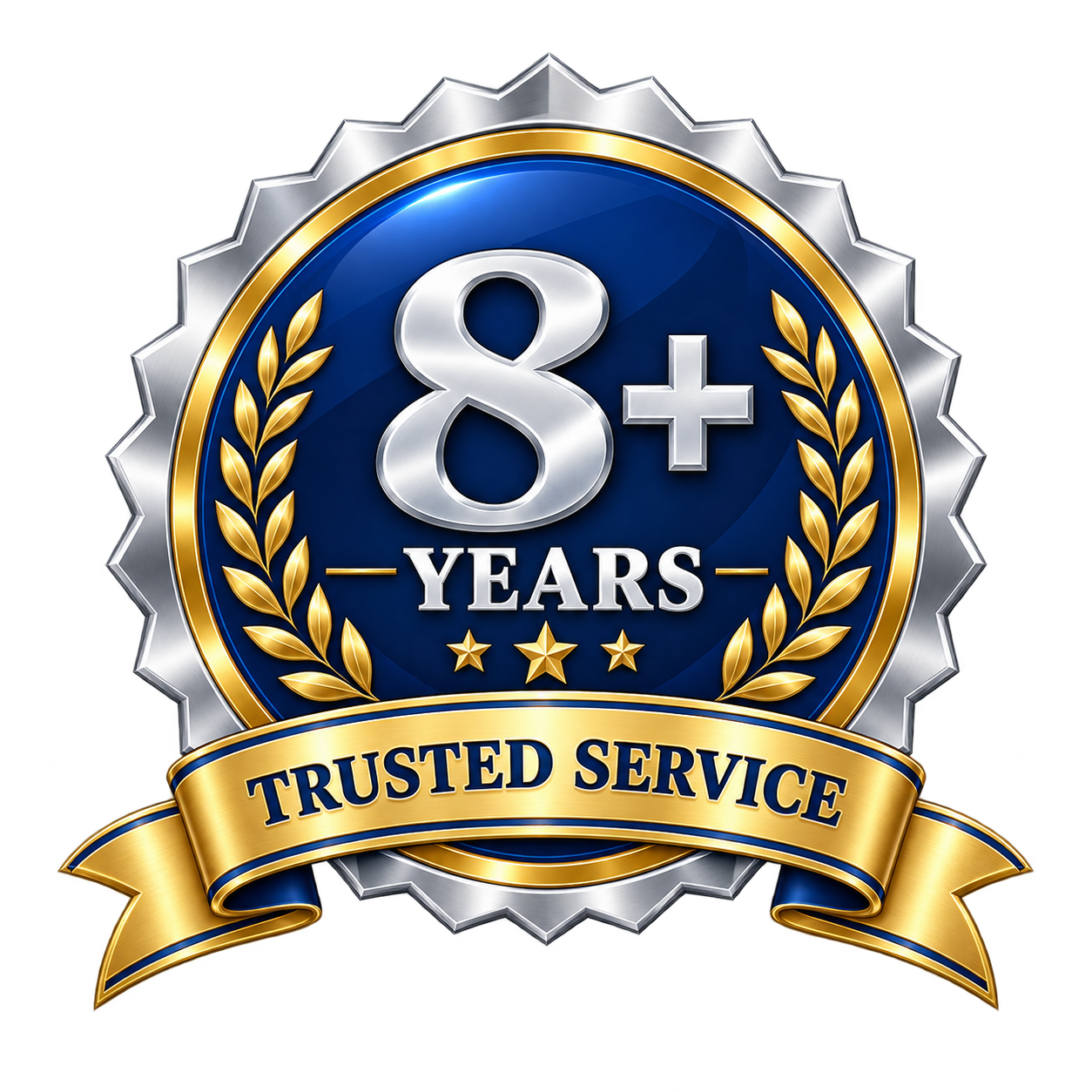 8+ Years Trusted